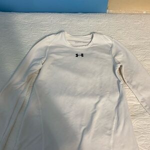 White long sleeve under armor shirt girls large